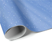Starry Light Beams on Blue Geschenkpapier (Rolleneckpunkt)