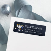 Starry Lights | Hanukkah-Rücksendeadresse