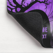 Starry Lila Goth Graveyard Full Moon Mousepad (Ecke)