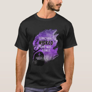 Starry Lila Goth Graveyard Vollmond Wicked T-Shirt