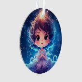 Starry Little Princess Nachts Girly personalisiere Ornament (Vorderseite)