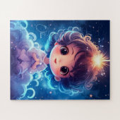 Starry Little Princess Nachts Girly personalisiere Puzzle (Horizontal)