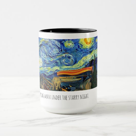Starry man coffee mug. tasse (Zentrum)