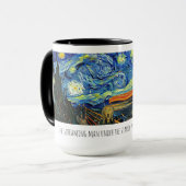 Starry man coffee mug. tasse (Vorderseite Links)