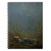 Starry Meadow Dreamer Night Notebook Notizblock (Vorderseite)