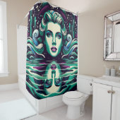 "Starry Mermaid Reflections" Duschvorhang (Beispiel)