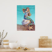 STARRY MERMAID von SHARON SHARPE Poster (Küche)