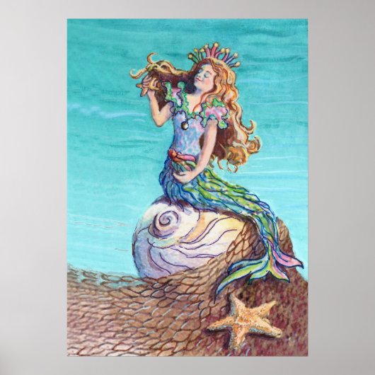STARRY MERMAID von SHARON SHARPE Poster (Vorne)