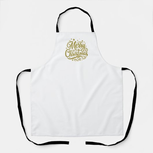 Starry Merry Christmas Greeting Schürze (Vorderseite)