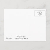 Starry Midnight Sky Ankündigungspostkarte (Rückseite)