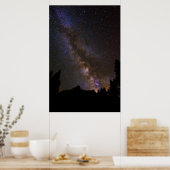Starry Milky way, Kalifornien Poster (Küche)