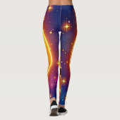 Starry-Mit Augen Emoji Joy Leggings (Rückseite)