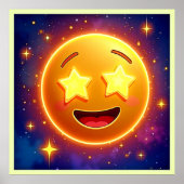 Starry-Mit Augen Emoji Joy Poster (Vorne)