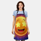 Starry-Mit Augen Emoji Joy Schürze (Getragen)