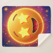 Starry-Mit Augen Emoji Joy Sherpadecke (Vorderseite (Horizontal))