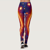 Starry-Mit Augen Glow Emoji Leggings (Rückseite)