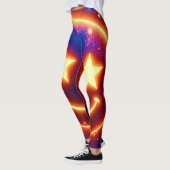 Starry-Mit Augen Glow Emoji Leggings (Links)