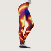 Starry-Mit Augen Glow Emoji Leggings (Rechts)