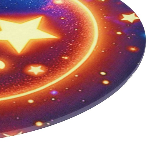 Starry-Mit Augen Glow Emoji Schneidebrett (Ecke)