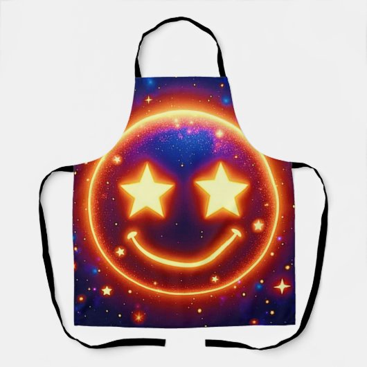 Starry-Mit Augen Glow Emoji Schürze (Vorderseite)