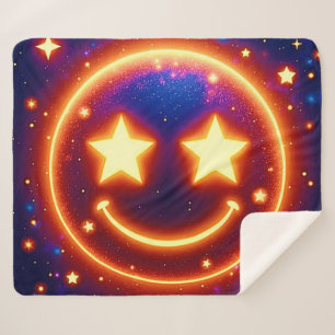 Starry-Mit Augen Glow Emoji Sherpadecke