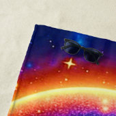 Starry-Mit Augen Glow Emoji Strandtuch (Beispiel)