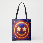 Starry-Mit Augen Glow Emoji Tasche (Vorderseite)