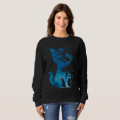 Starry Mit Augen Kitten Sweatshirt (Vorne ganz)