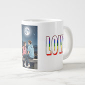 Starry-Mit Augen Romance Jumbo-Tasse (Vorderseite Rechts)