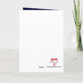 Starry Moon mit Wolken: Leere Karte (Rückseite)