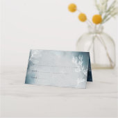 Starry Moonlit Night Monogram Platzkarte (Vorderseite)