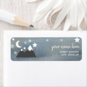 Starry Mountains Watercolor Babydusche (Insitu)