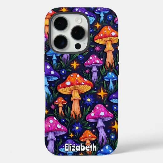 Starry Mushroom Field Case-Mate iPhone Hülle (Rückseite)