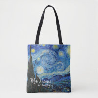 Starry Nacht ganz über Druck-Lehrer-Tasche