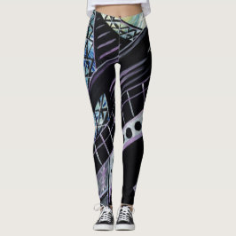 Starry Nacht in Paris-Leggings Leggings