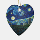 "Starry Nacht Memphis" durch Jack Lepper Keramik Ornament (Links)