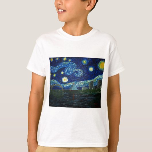 "Starry Nacht Memphis" durch Jack Lepper T-Shirt (Vorderseite)