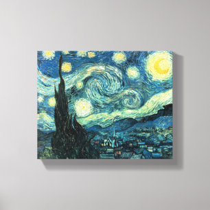 Starry Nacht Van Gogh wickelte Leinwand-Druck ein Leinwanddruck