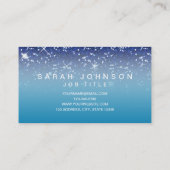 Starry Nachtblauer GlitzerGirly Chic modern Visitenkarte (Rückseite)