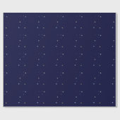 Starry Nachtblaues Mitternachtsfunkelnd Geschenkpapier (Flach)