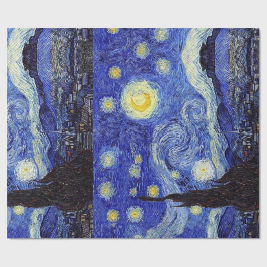 Starry Nachtinspirierte Van- Geschenkpapier (Flach)