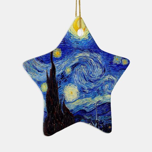 Starry Nachtinspirierte Van- Keramik Ornament (Rechts)