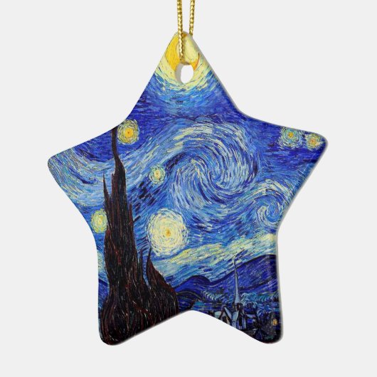 Starry Nachtinspirierte Van- Keramik Ornament (Links)