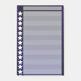 Starry NachtKaro-Liste Post-it Klebezettel