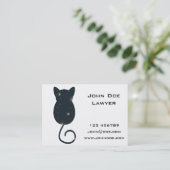 Starry Nachtkatzen-Silhouette Visitenkarte (Stehend Vorderseite)