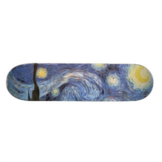 Starry Nachtkundengebundenes Skate-Brett Van Gogh Skateboard