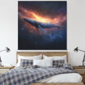 Starry Nebula Humpback Leinwanddruck (Insitu (Schlafzimmer))