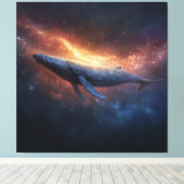 Starry Nebula Humpback Leinwanddruck (Insitu (Holzboden))