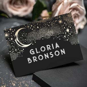 Starry Nigh Moon individuelle Gästekarte Tischnummer