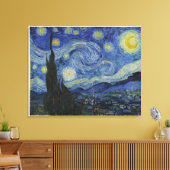 Starry Nigh von Van Gogh, Original Size Leinwanddruck (Insitu (Wohnzimmer))